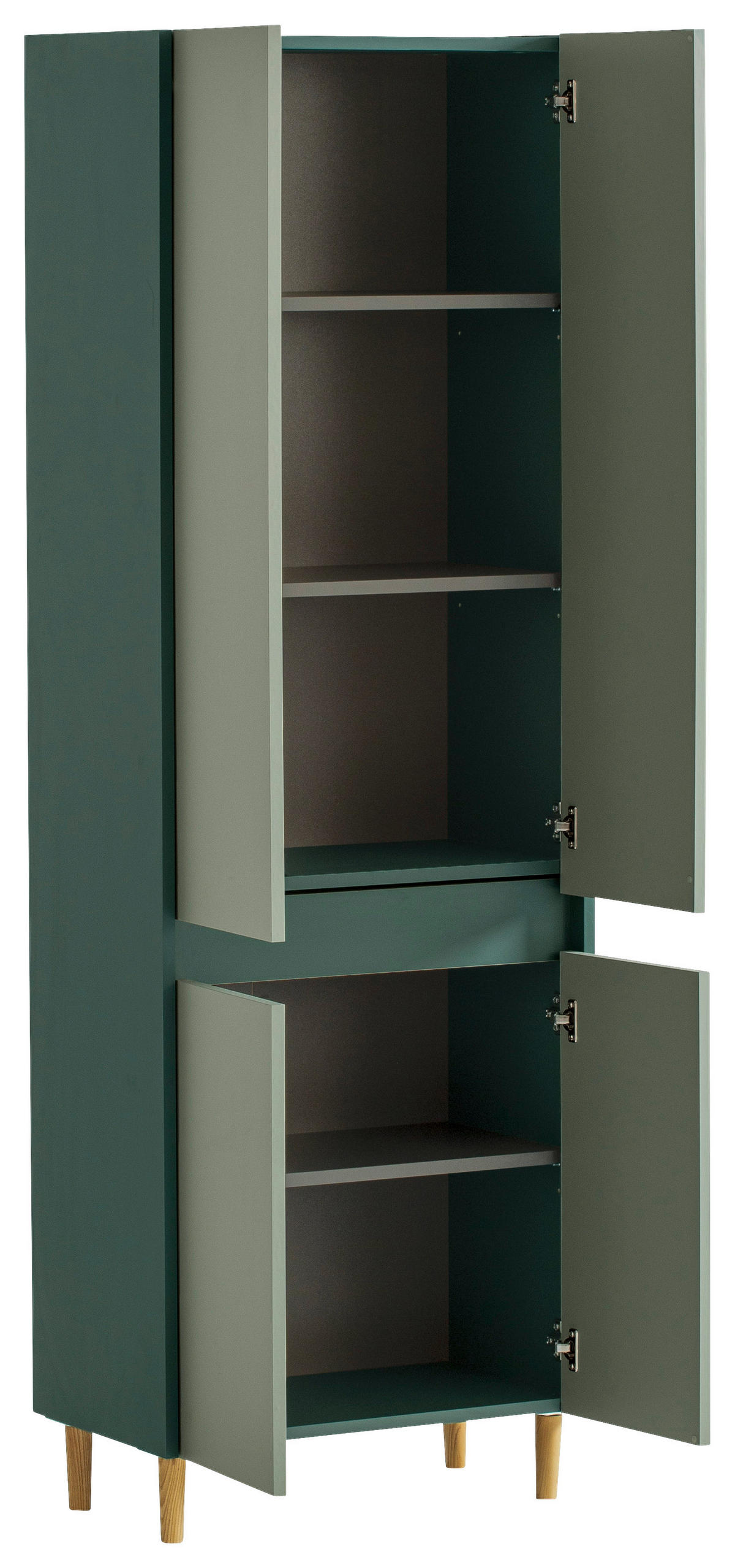 HOCHSCHRANK 56,9/170,0/33,0 cm  - Dunkelgrün/Eschefarben, MODERN, Holz/Holzwerkstoff (56,9/170,0/33,0cm) - MID.YOU
