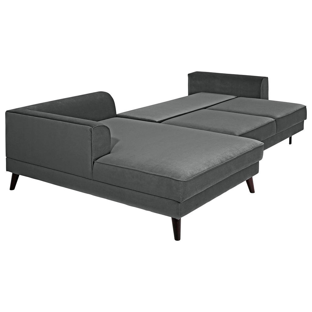 Thumbnail - Trendmanufaktur Eckschlafsofa Lumber Jack, Anthrazit, Textil, 4-Sitzer, 277x167 cm, seitenverkehrt erhältlich, Schlafen ...