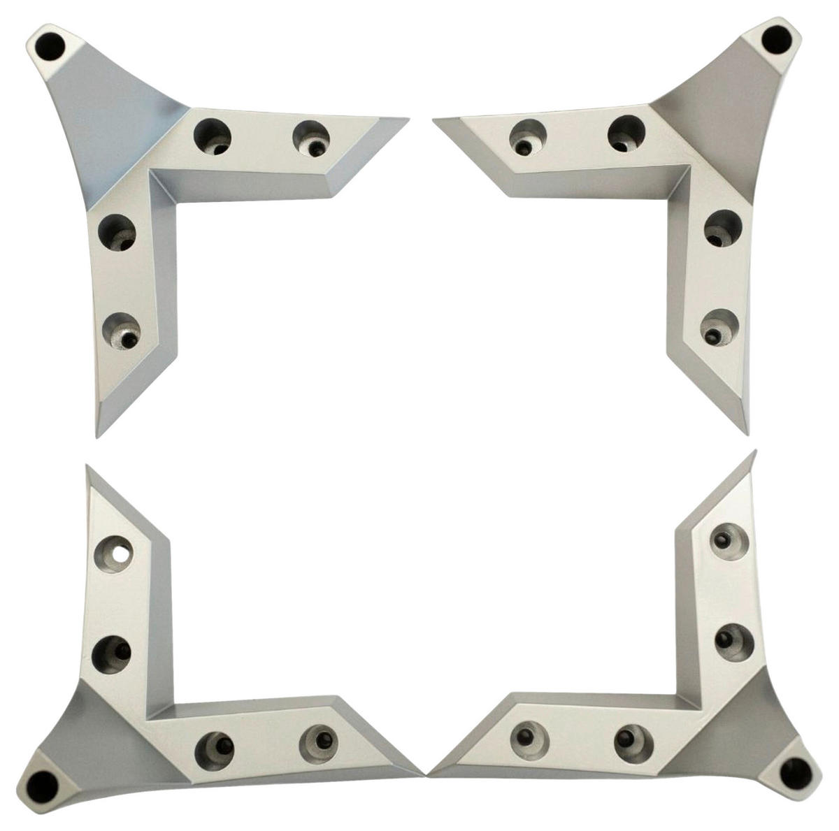 FUSSSET  12 cm  - Alufarben, Kunststoff (12cm) - Hom`in