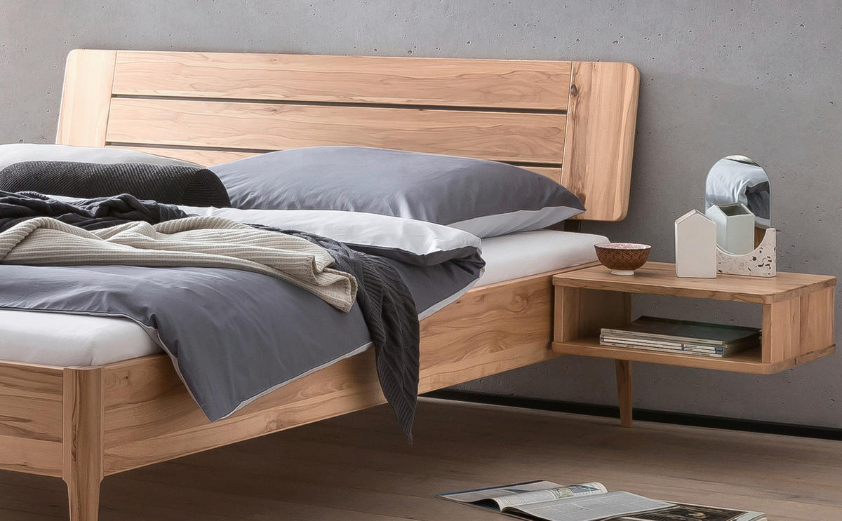BETT 160/200 cm  in Buchefarben  - Buchefarben, MODERN, Holz (160/200cm) - Hasena