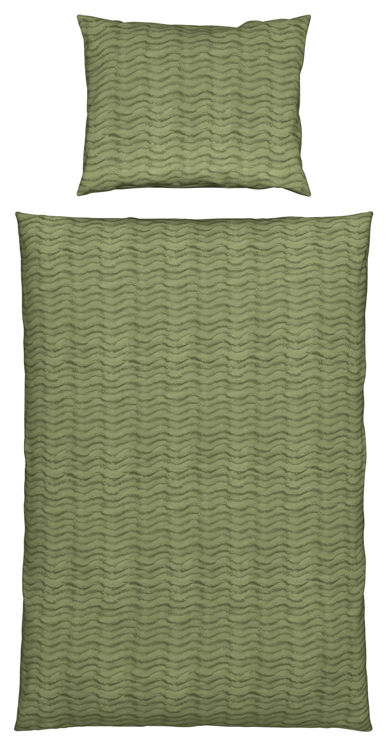BETTWÄSCHESET 160/210 cm  65 cm/100 cm  - Grün, Trend, Textil (160/210cm) - Esposa