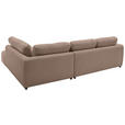 ECKSOFA  in Chenille Taupe  307/224 cm  - Taupe/Schwarz, KONVENTIONELL, Kunststoff/Textil (307/224cm) - Hom`in