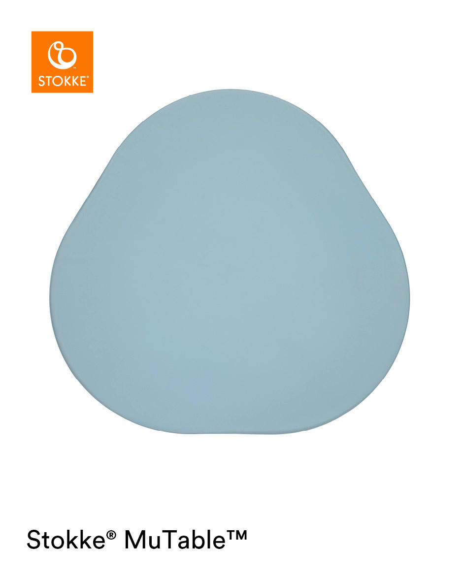 SPIELMATTE MuTable  - Hellblau, Basics, Kunststoff (72.6/70.2/2.9cm) - Stokke