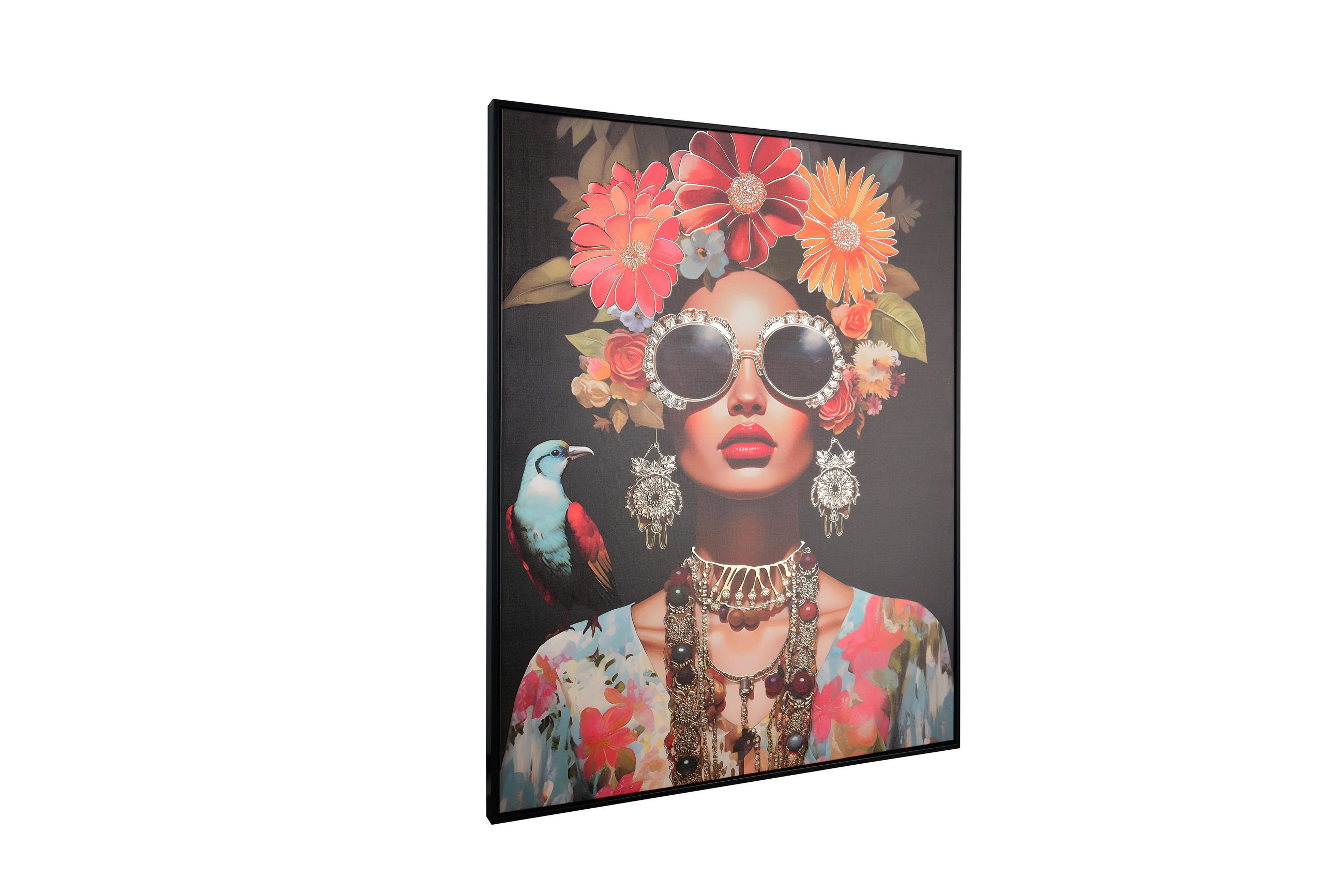 BILD Frauen 80/100 cm  - Multicolor/Schwarz, Design, Kunststoff/Textil (80/100cm)