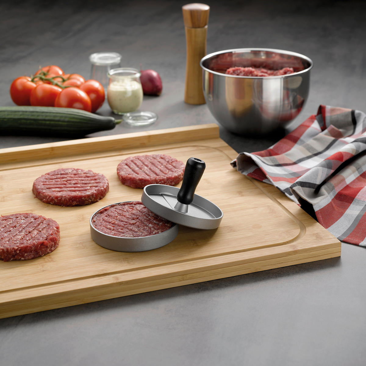 BACKBRETT Holz Bambus Kiana  - Hellbraun, KONVENTIONELL, Holz (53/46/2cm) - Kela