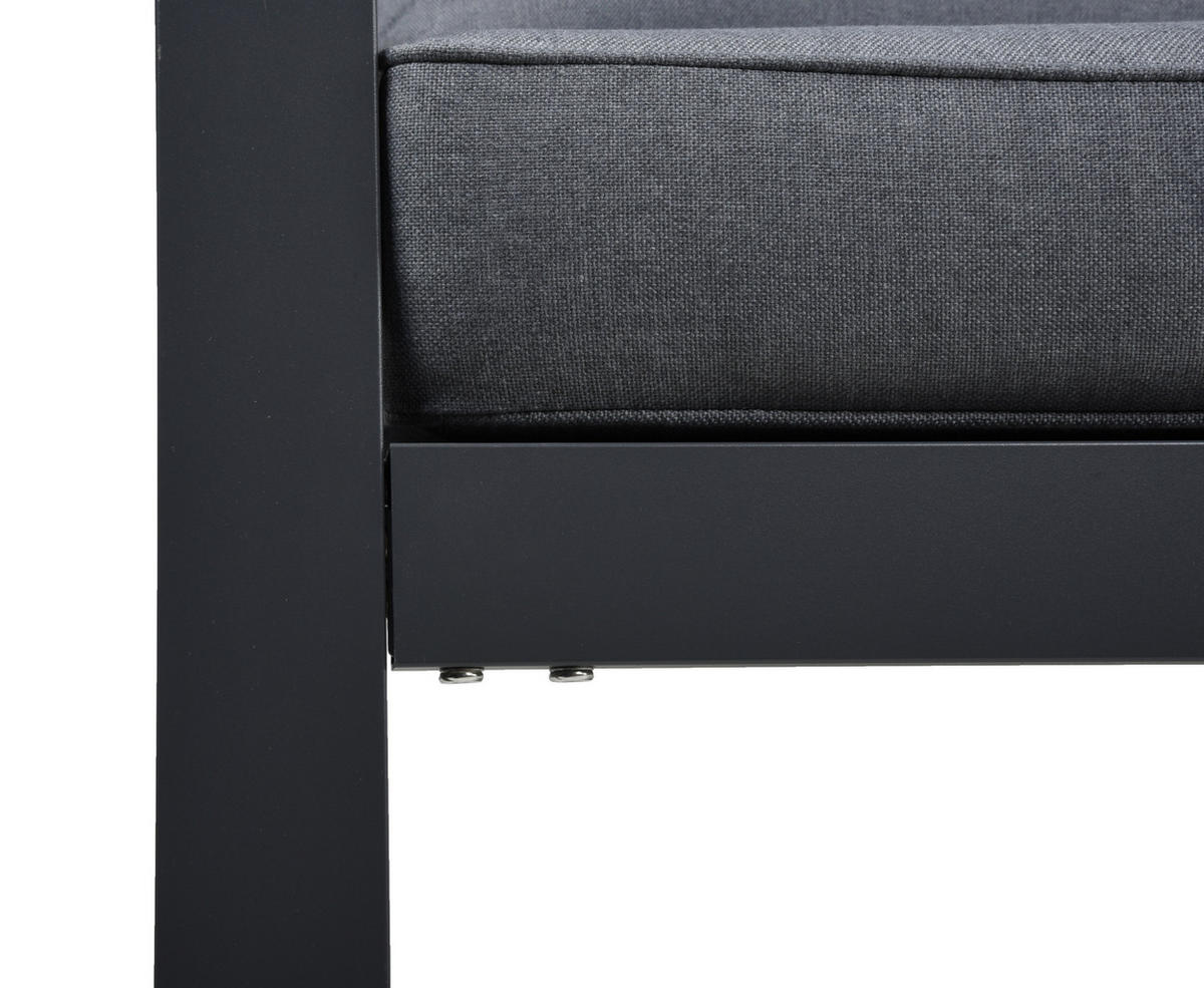 ZAHRADNÍ SADA 4dílné, kov, plast, textil - šedá/antracitová, Basics, kov/textil - Gardenson