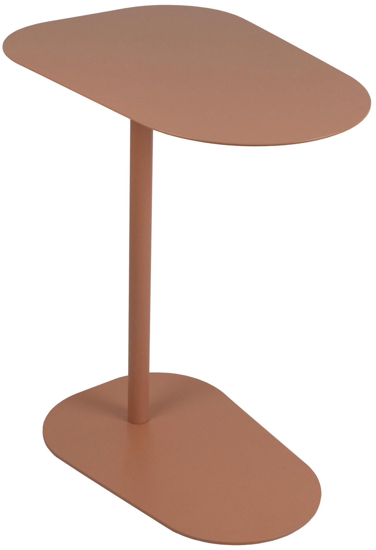 BEISTELLTISCH 53/38/60 cm Orange Freiform  - Orange, Basics, Metall (53/38/60cm) - Novel