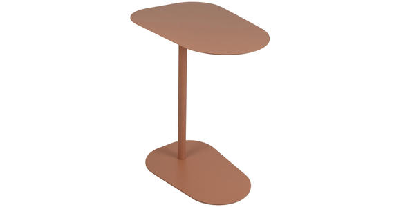 BEISTELLTISCH 53/38/60 cm Orange Freiform  - Orange, Basics, Metall (53/38/60cm) - Novel