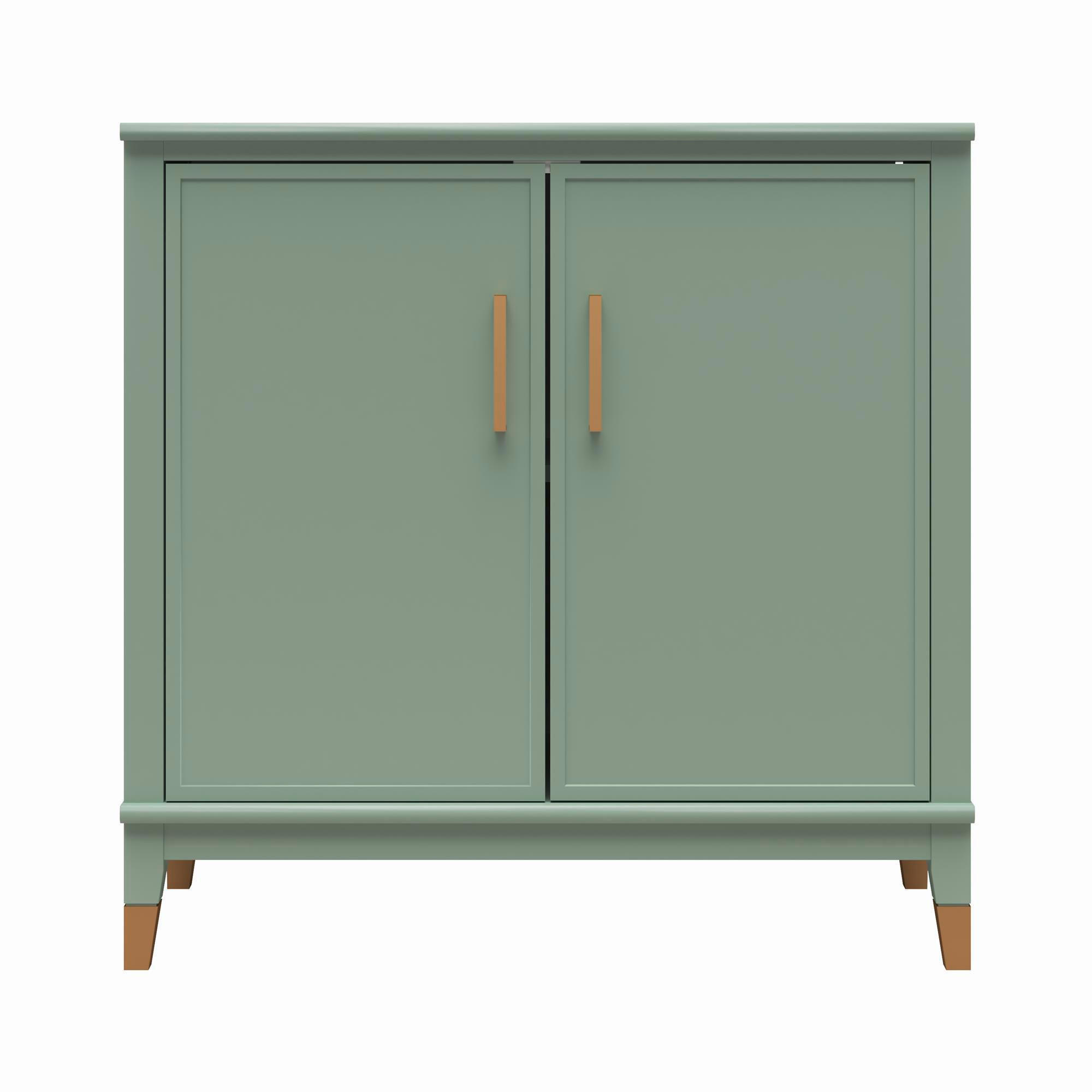 HIGHBOARD Westerleigh  in 86/85/41 cm  - Goldfarben/Hellgrün, Design, Holzwerkstoff/Metall (86/85/41cm) - MID.YOU