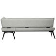ECKBANK 235/165 cm Webstoff Schwarz, Hellgrau Buche massiv - Hellgrau/Schwarz, Basics, Holz/Textil (235/165cm) - Carryhome