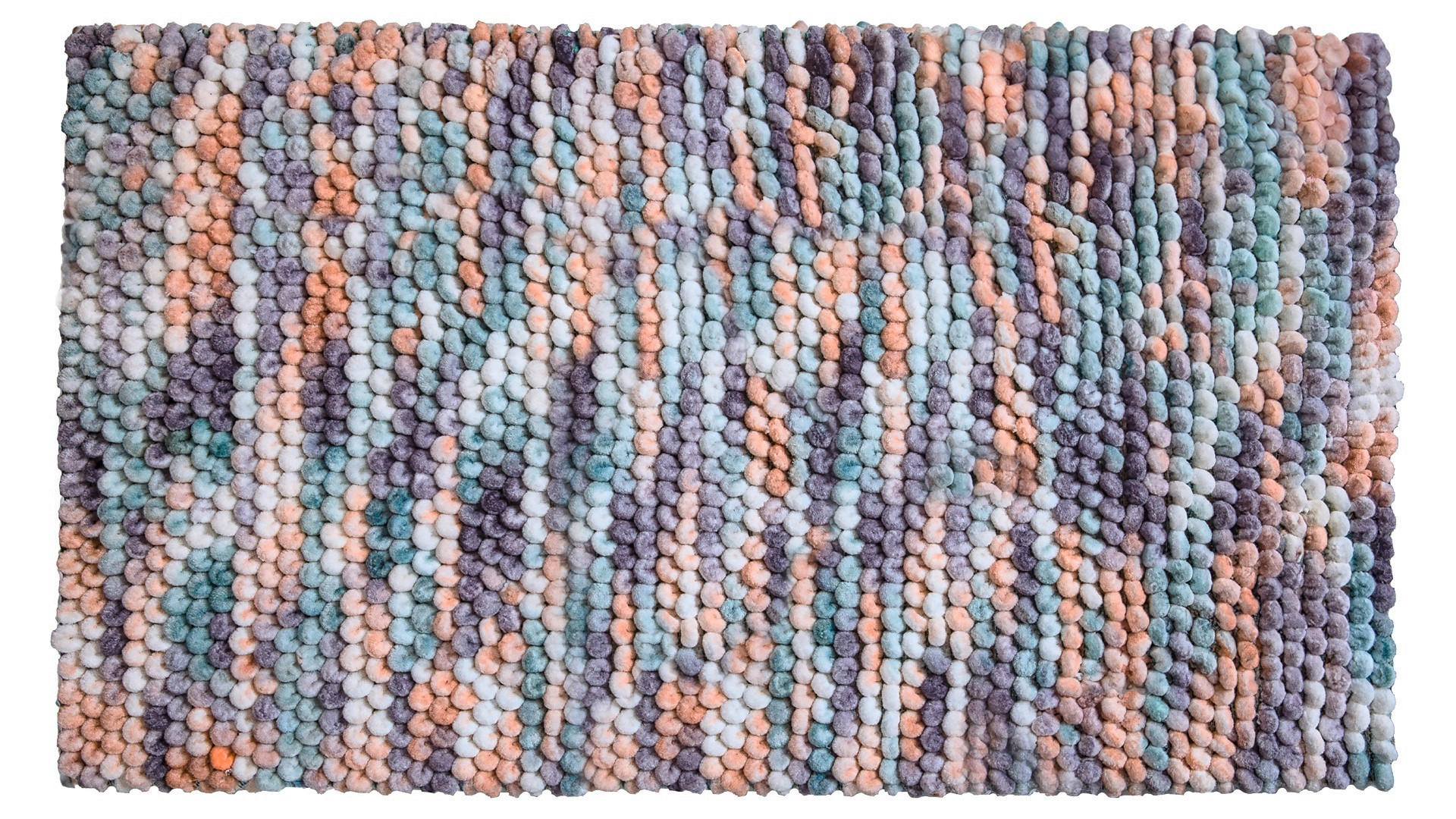 BADEMATTE Multicolor 70/120 cm - Multicolor, KONVENTIONELL, Kunststoff/Textil (70/120cm) - Grund