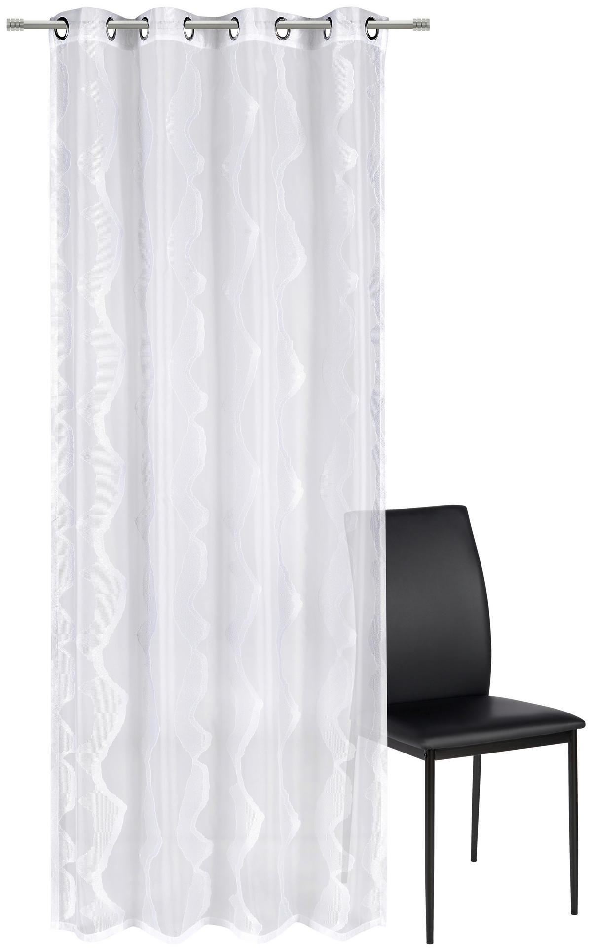 ÖSENSCHAL MELLOW transparent 140/245 cm   - Weiß, Design, Textil (140/245cm) - Dieter Knoll