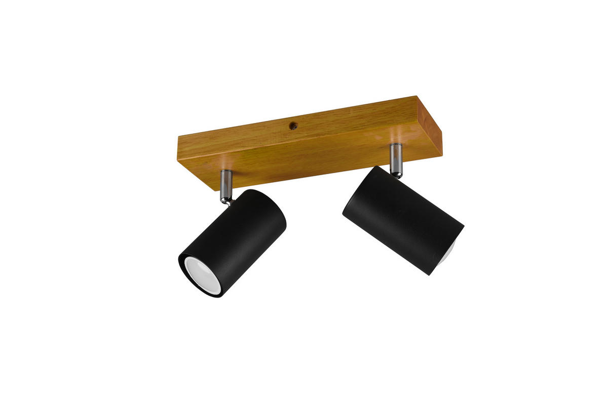 STRAHLER - Schwarz, Design, Holz/Metall (26/16/9cm) - Trio Leuchten