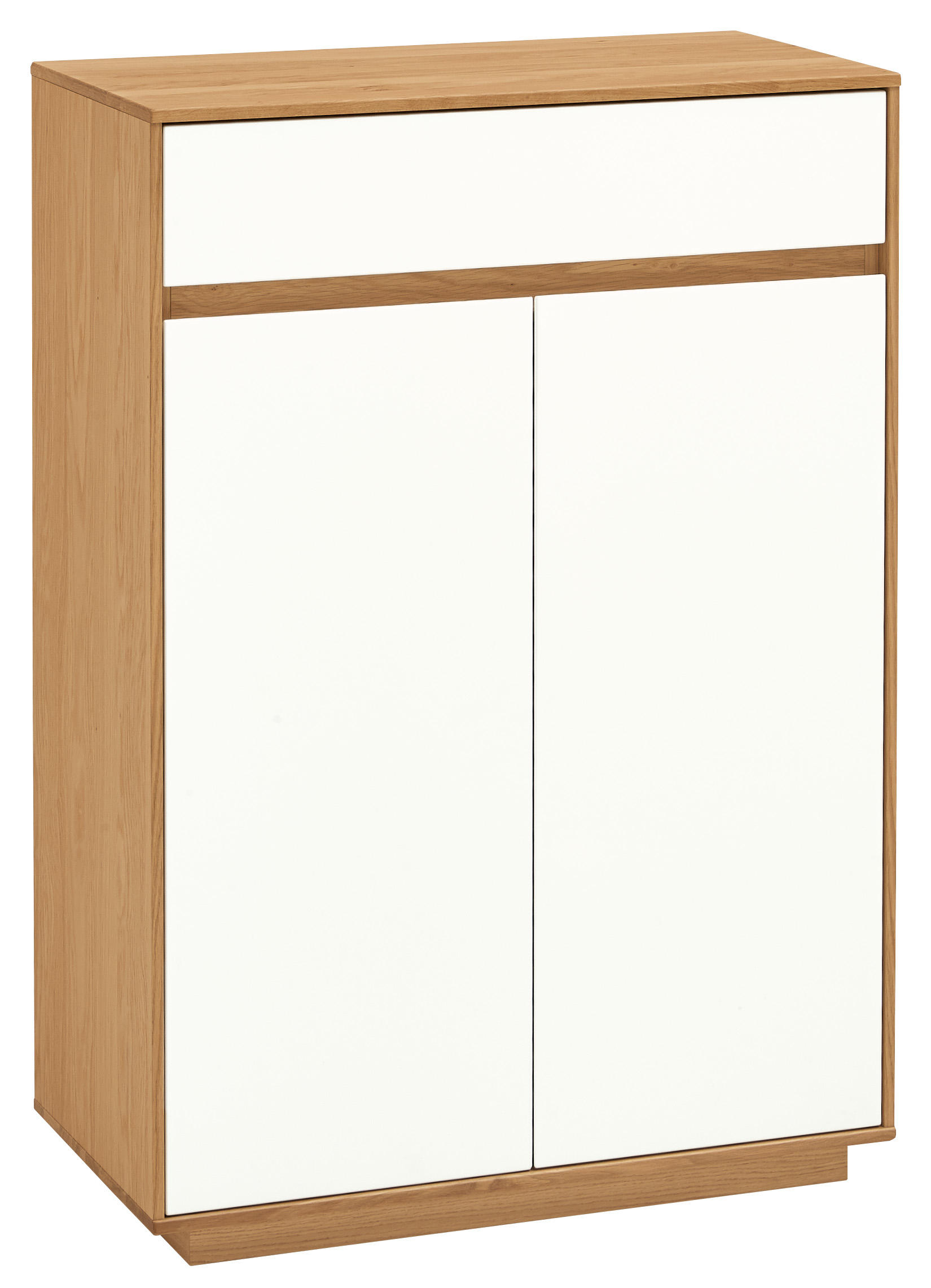 Thumbnail - Garderobe, Weiß, Eiche, Hellbraun, Holz, Glas, Textil, Holzwerkstoff, 5-teilig, Eiche, teilmassiv, 165x195x40 cm, Golden...