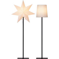 STEHLEUCHTE 35/15/85 cm Modern  - Schwarz/Weiß, Basics, Papier/Textil (35/15/85cm) - Eglo
