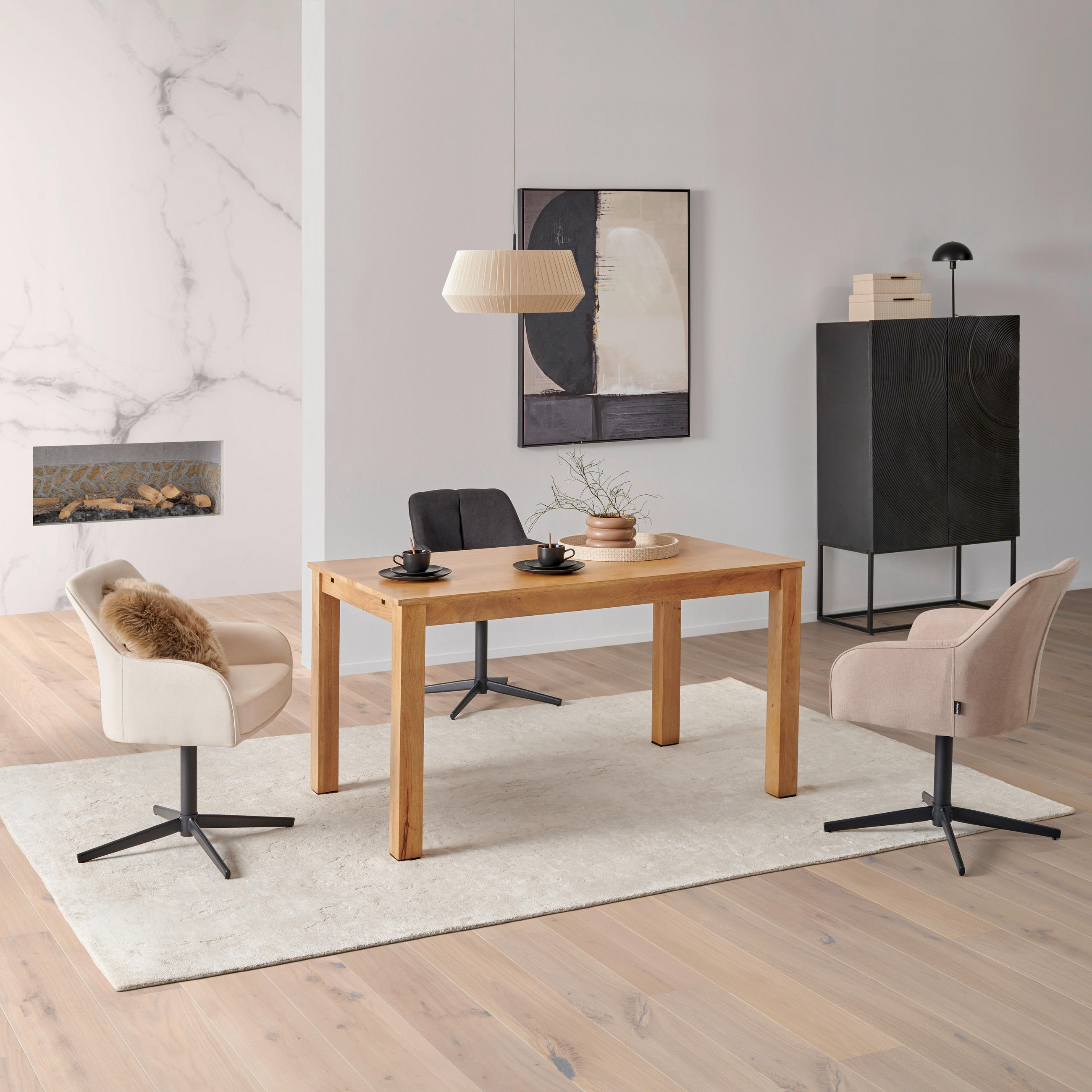 ESSTISCH in Holz   - Naturfarben, Modern, Holz (140/76/80cm) - MID.YOU