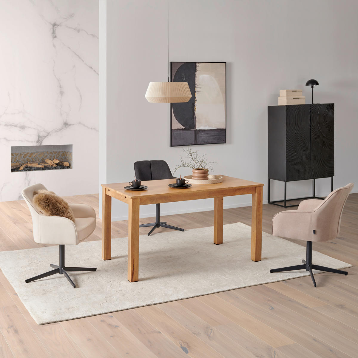 ESSTISCH in Holz   - Naturfarben, Modern, Holz (140/76/80cm) - MID.YOU