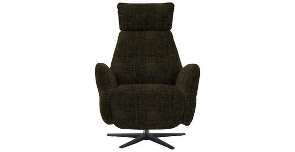 RELAXSESSEL in Textil Olivgrün - Schwarz/Olivgrün, Design, Textil/Metall (78/113/90cm) - Dieter Knoll