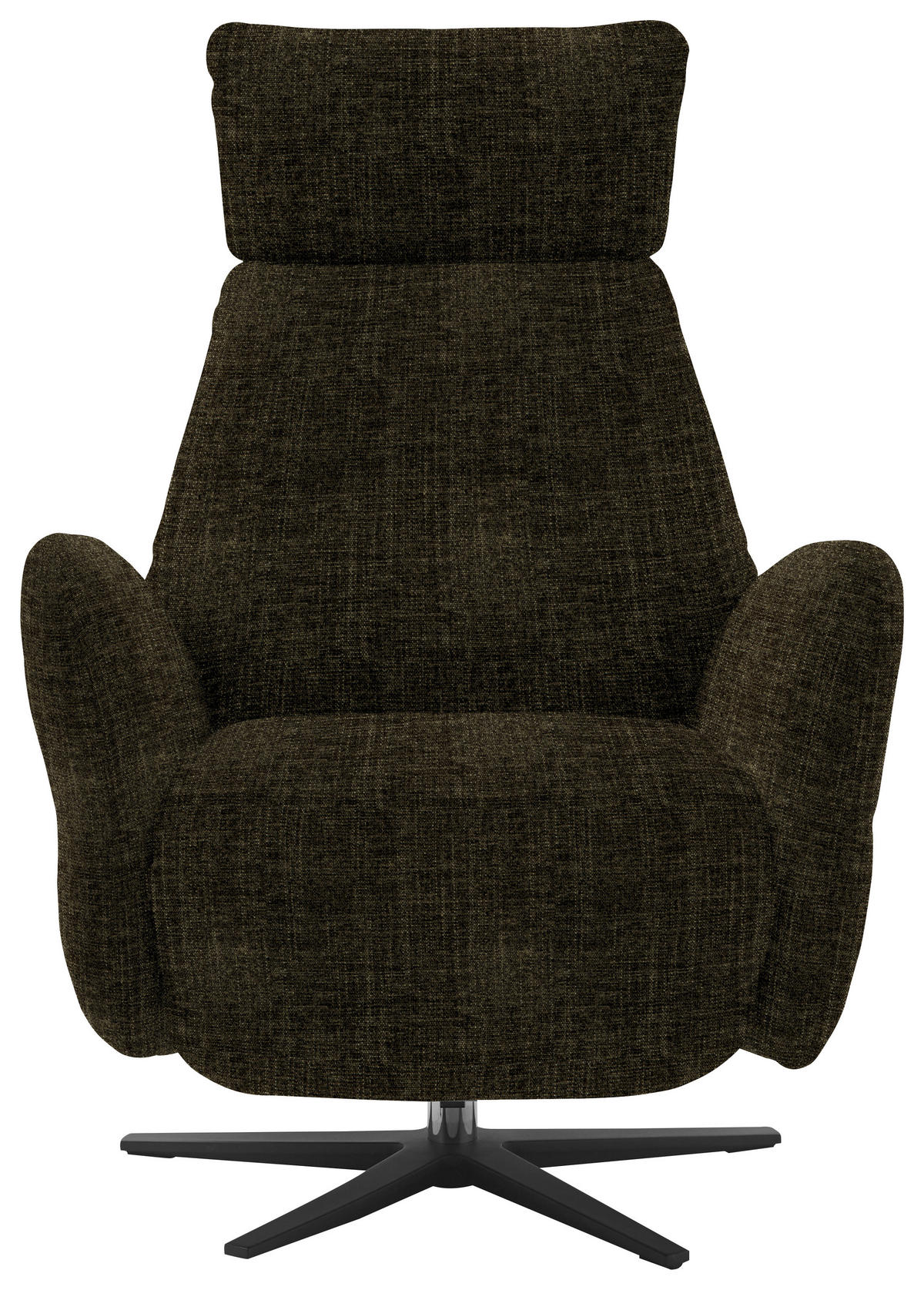 RELAXSESSEL in Textil Olivgrün  - Schwarz/Olivgrün, Design, Textil/Metall (78/113/90cm) - Dieter Knoll