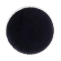 KUNSTFELL 35/35 cm Schwarz  - Schwarz, Basics (35/35cm) - Novel