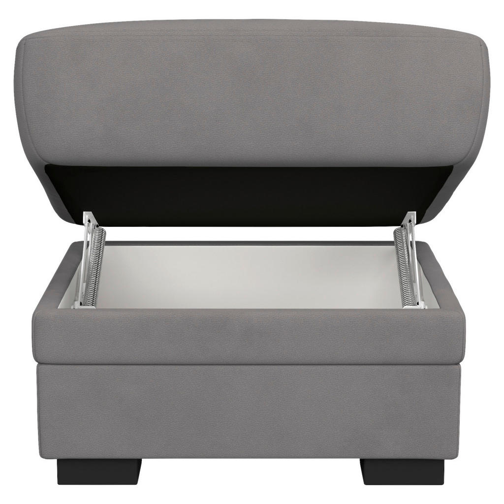 Thumbnail - Mid.you Hocker, Hellgrau, Textil, 68x45x68 cm, Made in EU, Wohnzimmer, Hocker, Sitzhocker