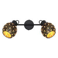 STRAHLER - Klar/Goldfarben, Basics, Glas/Metall (35/12/26cm) - Globo