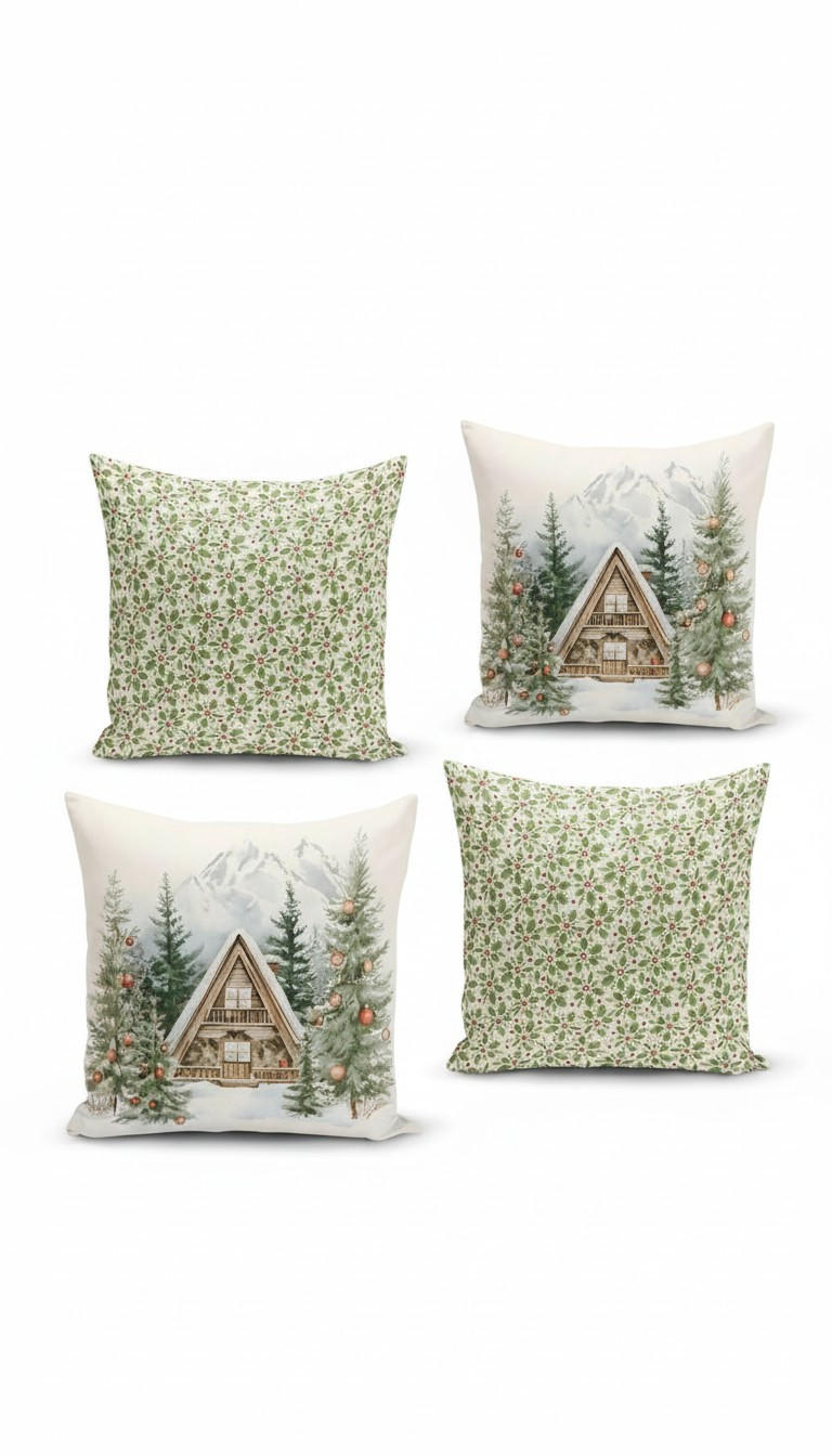 KISSENBEZUG-SET 43/43 cm  - Multicolor, Basics, Textil (43/43cm) - X-Mas