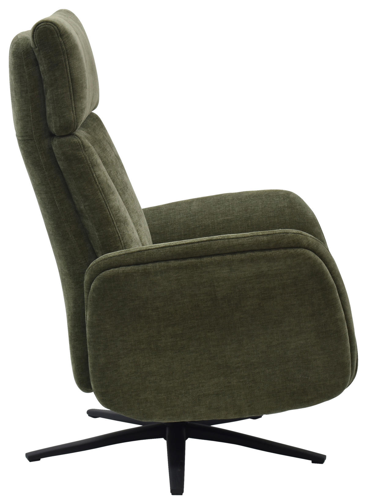 RELAXSESSEL Webstoff    - Schwarz/Grün, Design, Holz/Textil (75/109/84/148/84cm) - Livetastic
