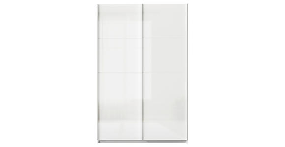 SCHWEBETÜRENSCHRANK  in Weiß  - Alufarben/Weiß, KONVENTIONELL, Holzwerkstoff/Metall (181/210/62cm) - Xora