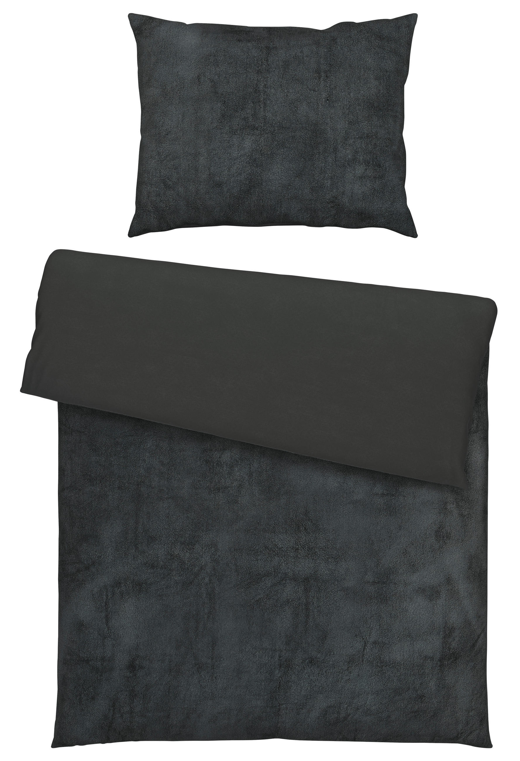 POVLEČENÍ - antracitová, Basics, textil (140/200cm) - Novel