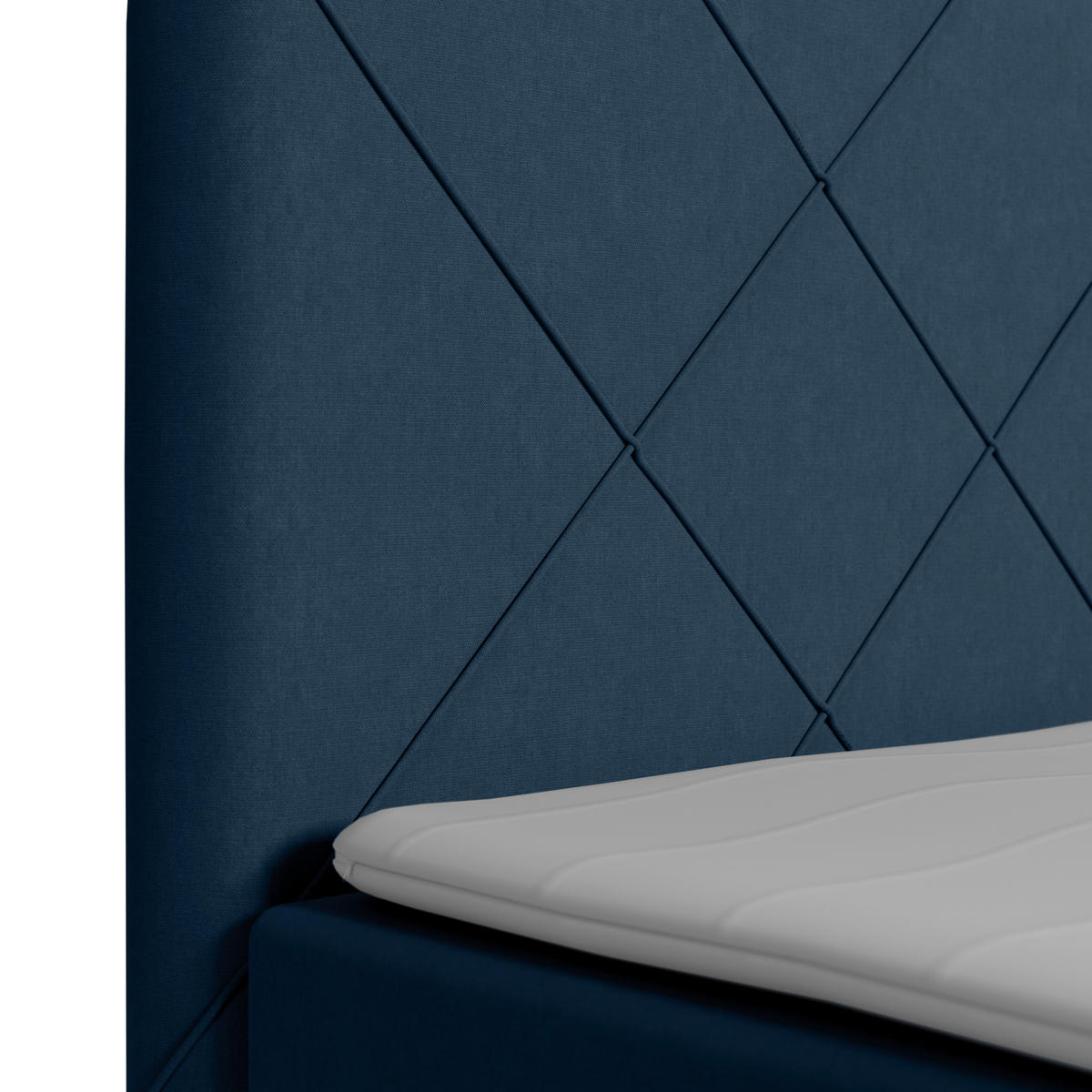 BOXSPRINGBETT 180/200 cm  in Blau  - Blau/Schwarz, Modern, Holz/Kunststoff (180/200cm) - MID.YOU