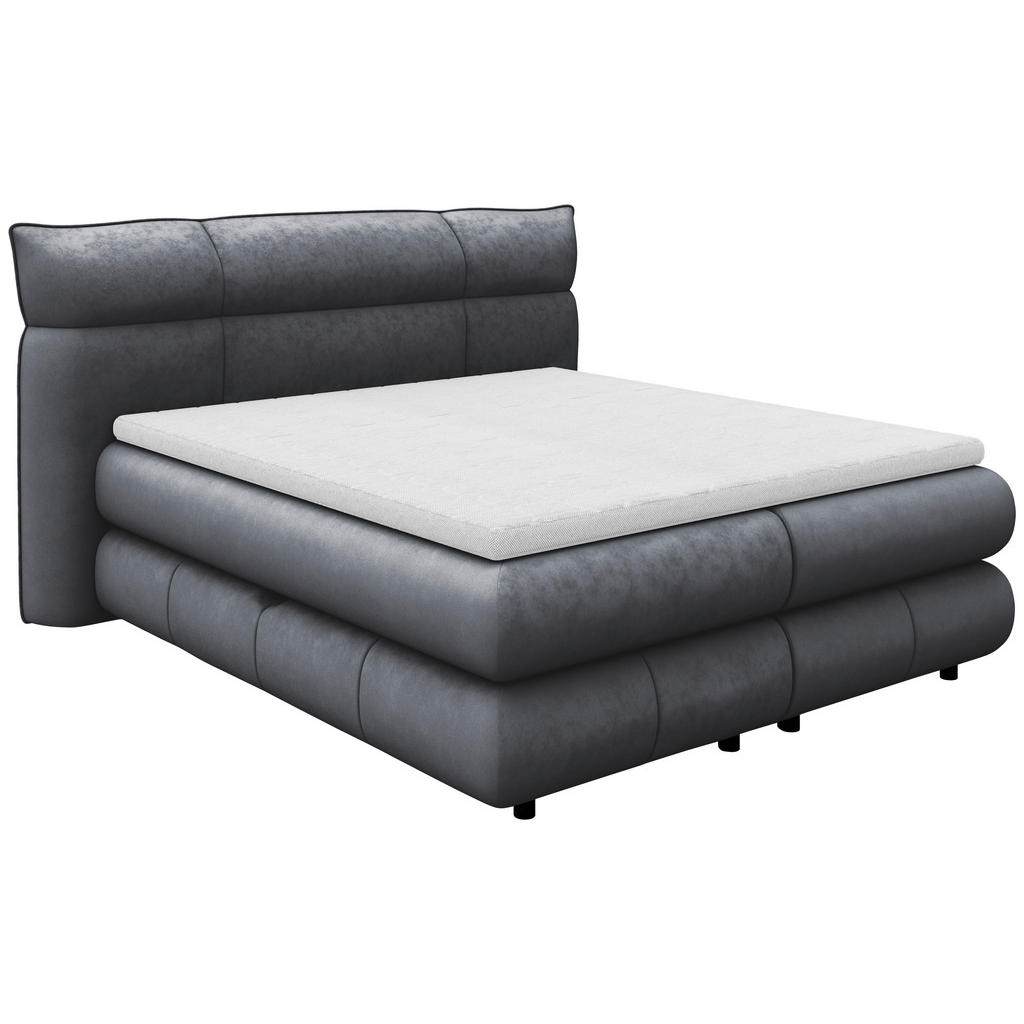 Boxspringbett Carmelo Anthrazit 160x200 Cm H5