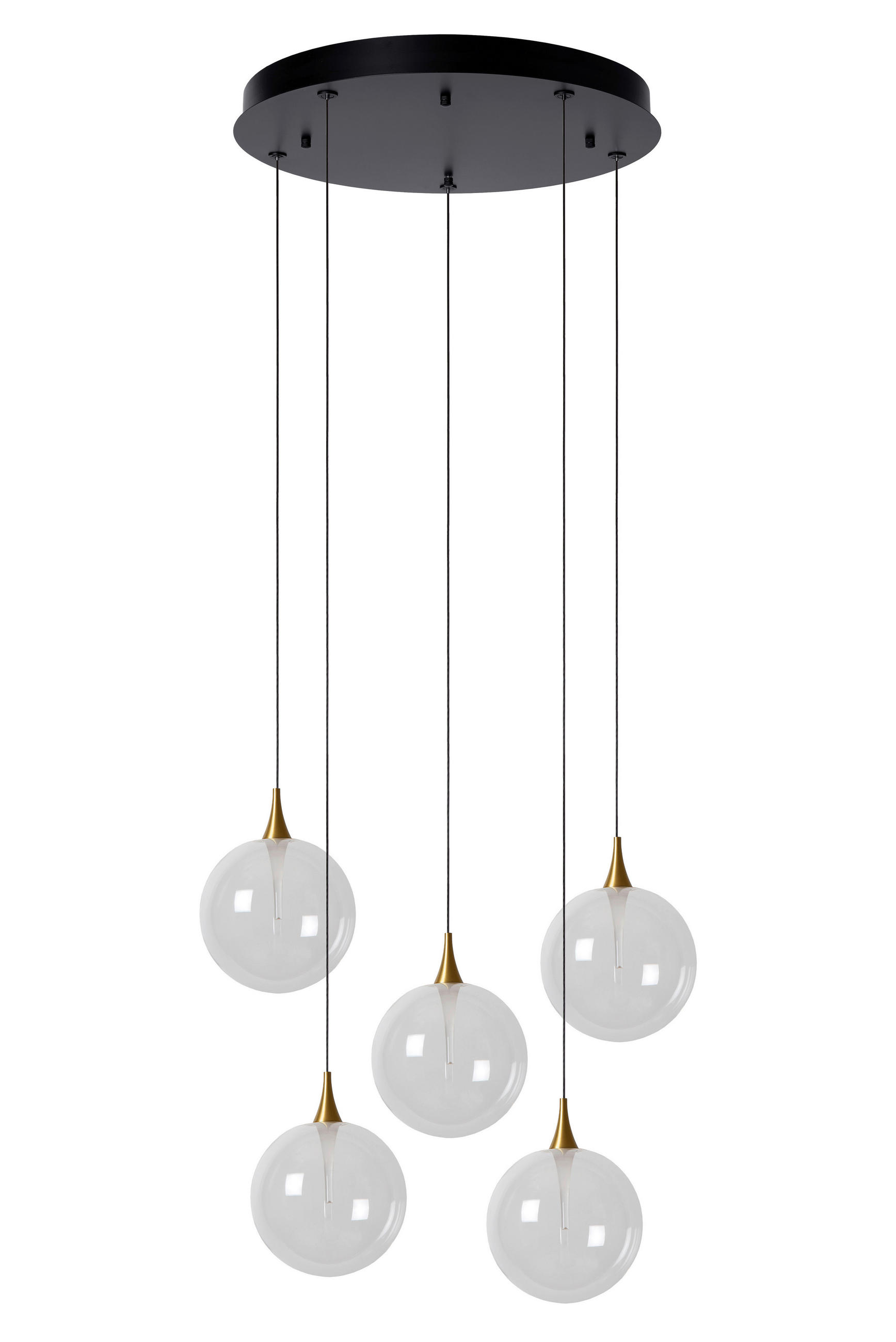 LED-PENDELLEUCHTE 48/48/150 cm  - Transparent, KONVENTIONELL, Glas (48/48/150cm) - Lucide