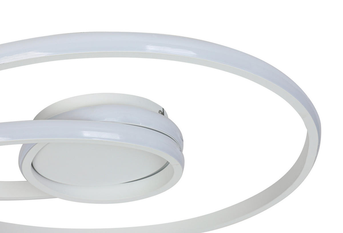 DECKENLEUCHTE 45/8 cm  - Weiß, Trend, Kunststoff/Metall (45/8cm) - Collett's Monde
