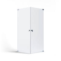 DUSCHKABINE 100/200/90 cm  in Chromfarben  - Chromfarben, MODERN, Glas/Metall (100/200/90cm) - Schöner Wohnen