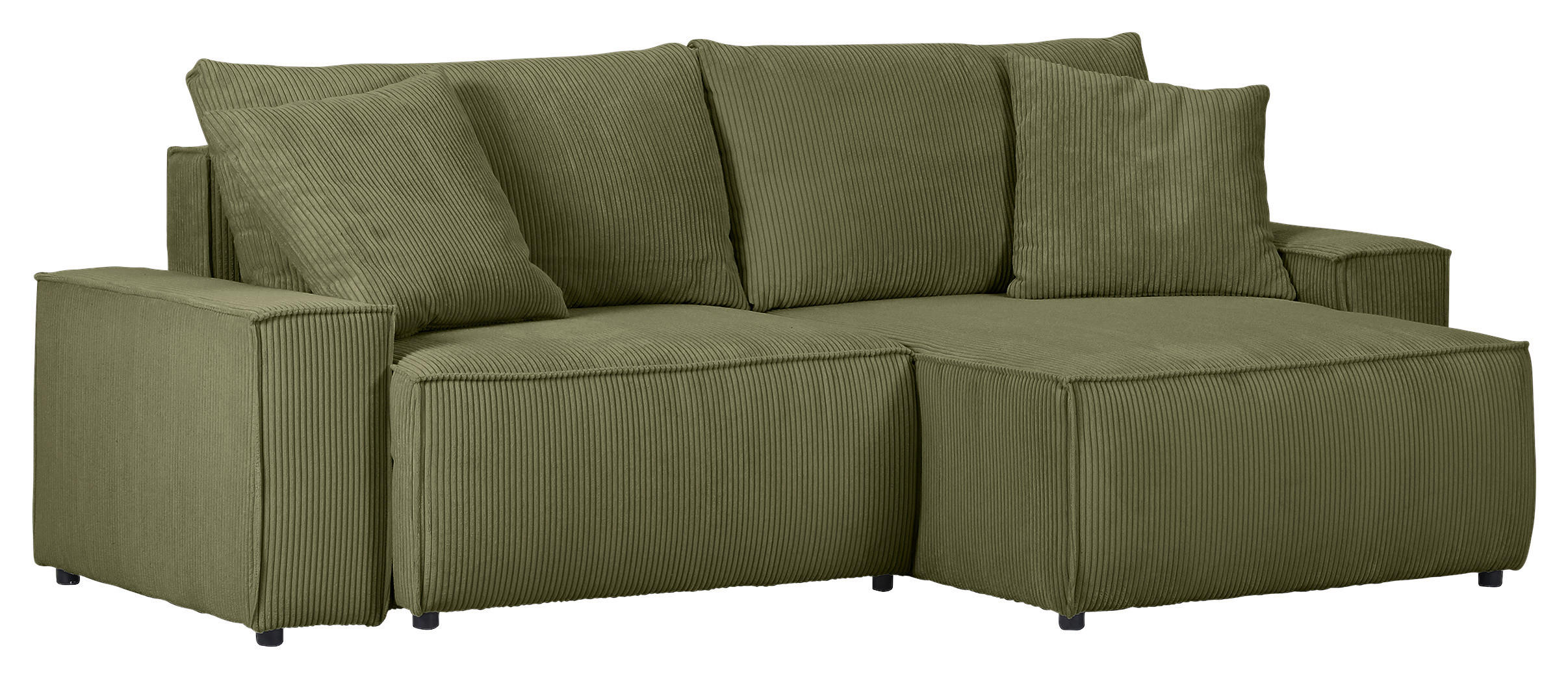 HÖRNSOFFA i manchester mörkgrön  - svart/mörkgrön, Klassisk, textil/plast (250/153cm) - MID.YOU