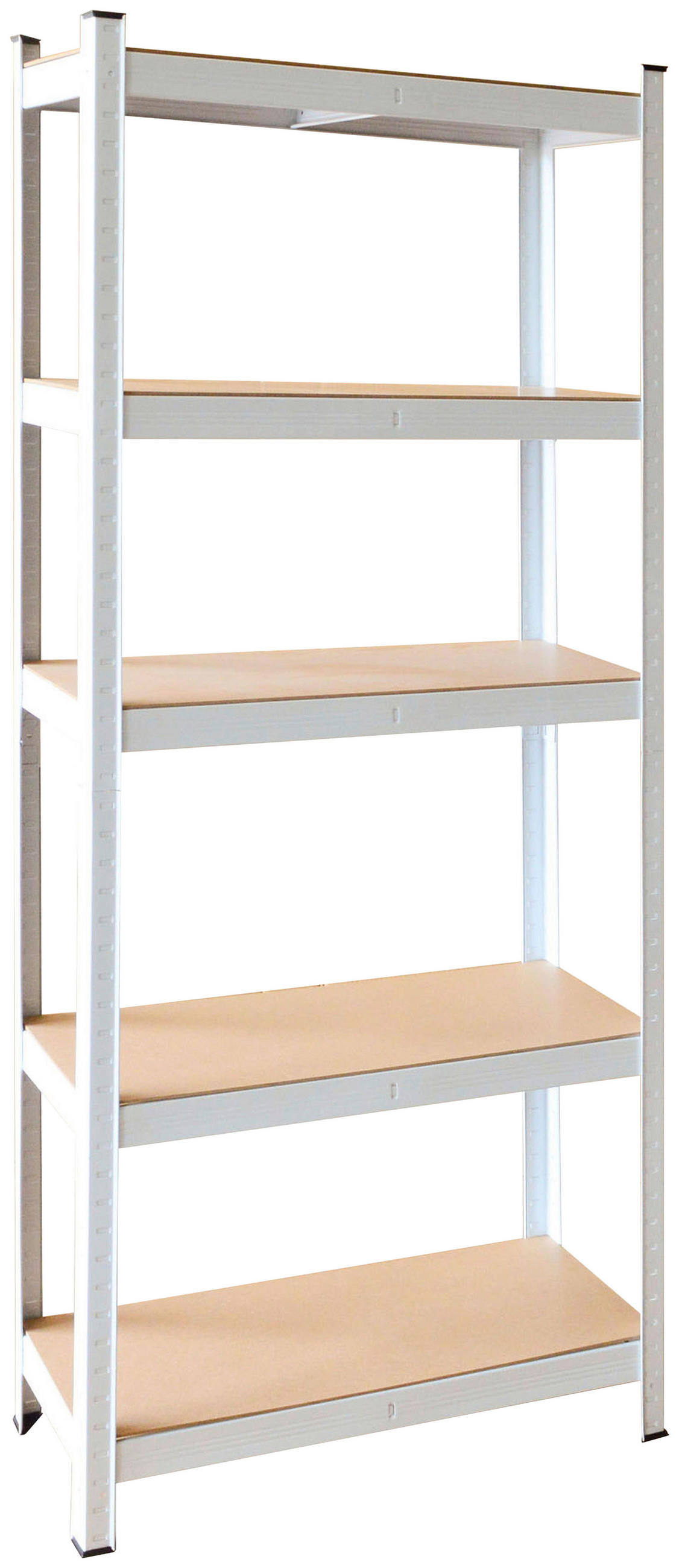 SCHWERLASTREGAL  - Weiss, Konventionell, Holzwerkstoff/Metall (90/40/180cm)