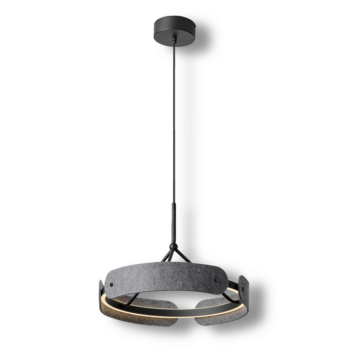 LED-HÄNGELEUCHTE 43/150 cm  - Dunkelgrau, Basics, Kunststoff/Textil (43/150cm) - Osram