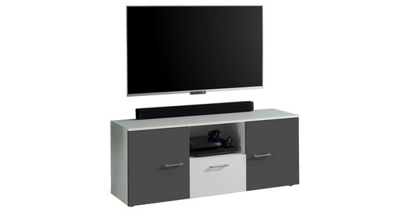 TV-ELEMENT 135/54/37 cm  - Alufarben/Graphitfarben, MODERN, Holzwerkstoff/Kunststoff (135/54/37cm) - Carryhome