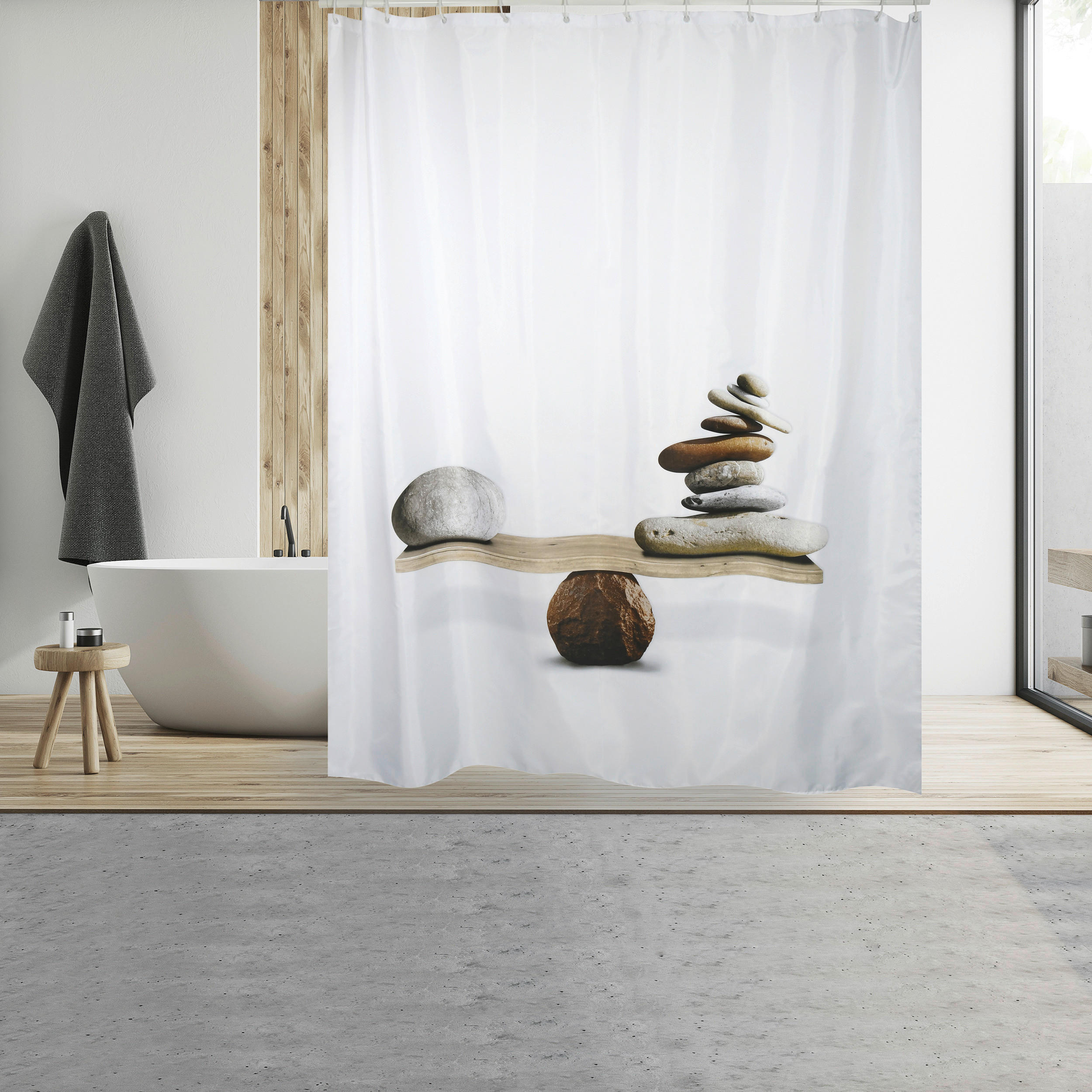 DUSCHVORHANG 180/200 cm  - Multicolor, KONVENTIONELL (180/200cm) - Spirella