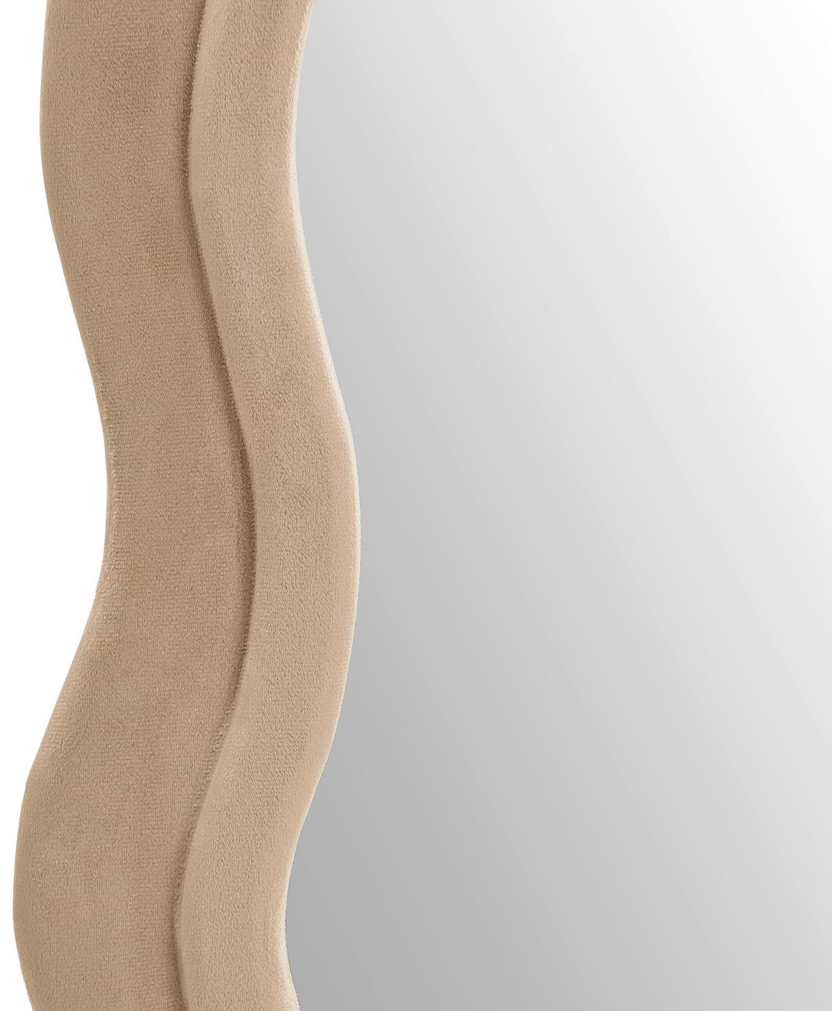 WANDSPIEGEL 59/160/4 cm    in oval  - Taupe, Design, Glas/Holzwerkstoff (59/160/4cm) - MID.YOU