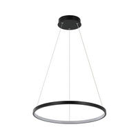 LED-HÄNGELEUCHTE Ring 40/120 cm  - Schwarz, Design, Metall (40/120cm)