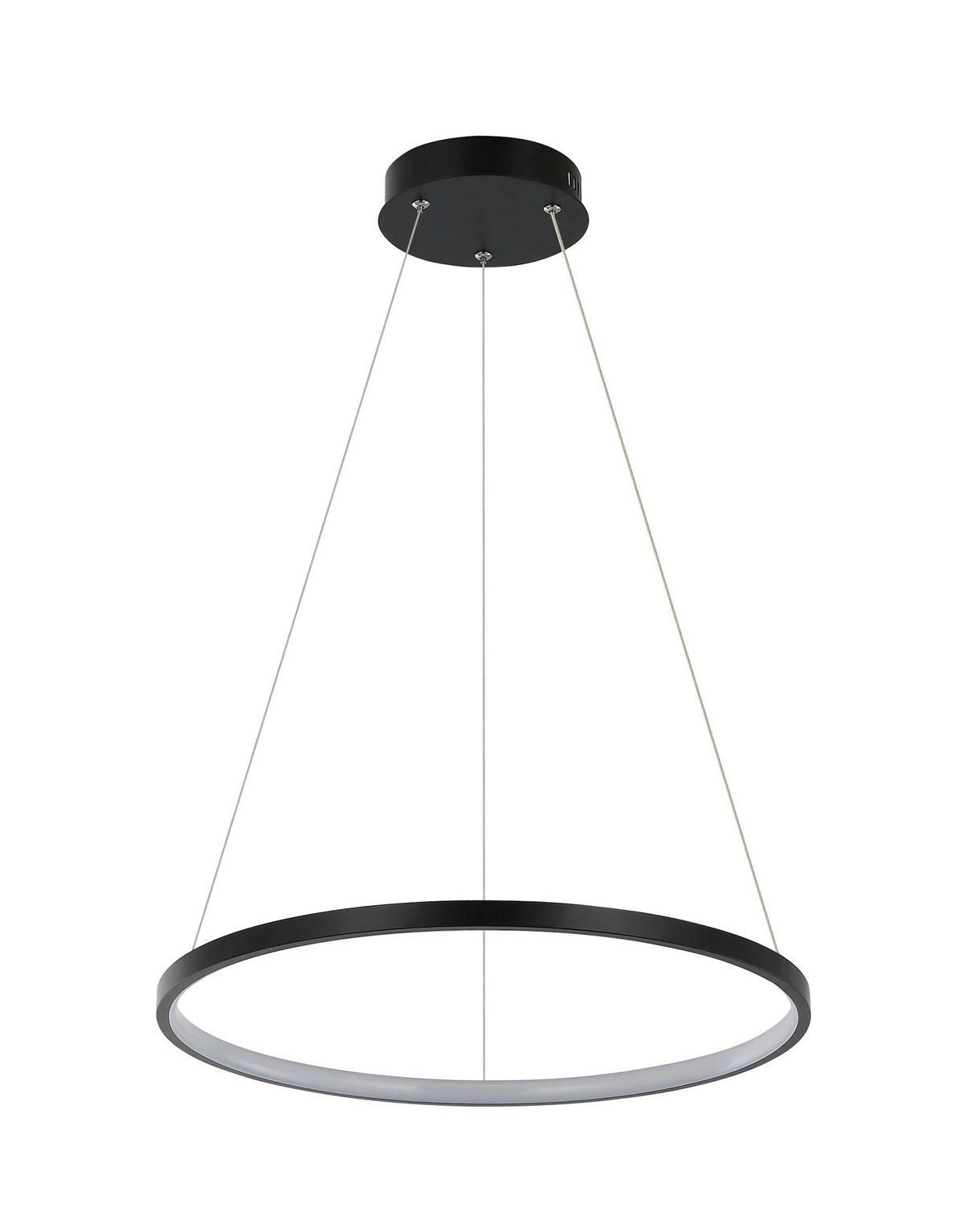 LED-HÄNGELEUCHTE Ring 40/120 cm  - Schwarz, Design, Metall (40/120cm)