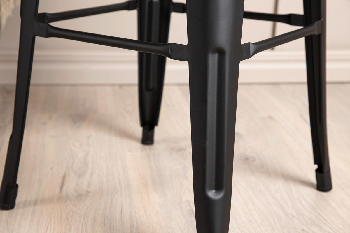 BARPALL SET i svart  - svart, Design, metall (43/76/43cm) - Livetastic