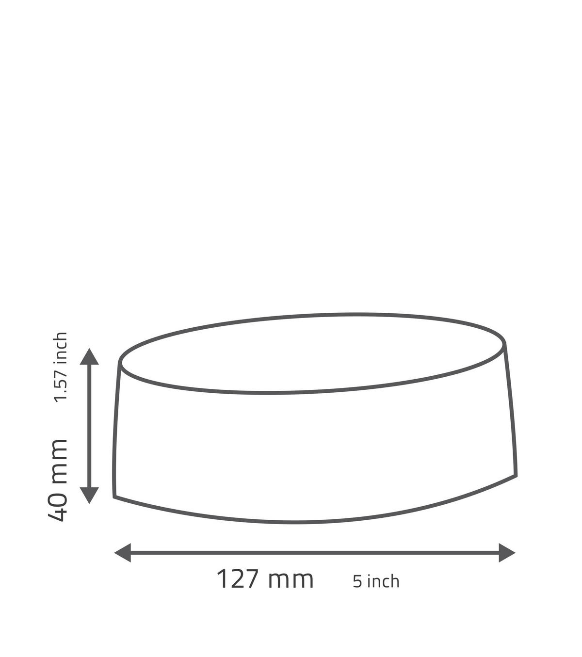 MISKA NA MYDLO sivá - sivá, Basics, plast (9,9/4/12,7cm) - Sadena