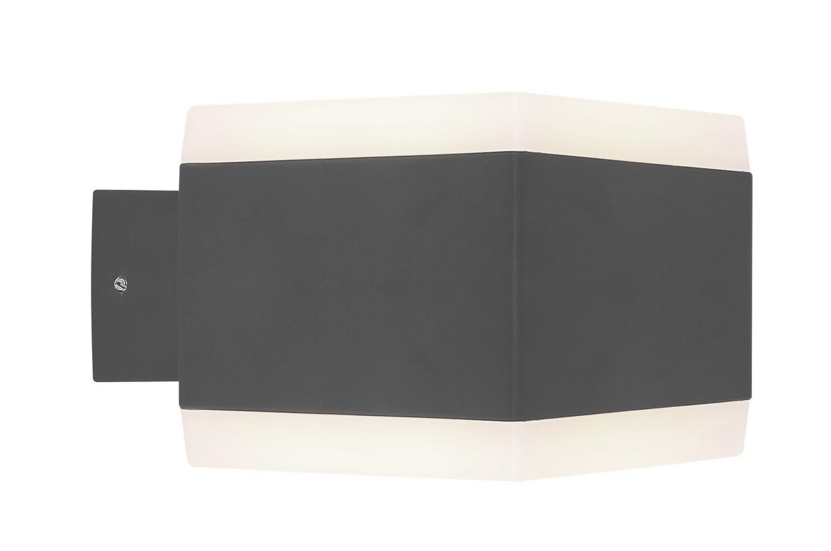 VÄGGLAMPA FÖR UTOMHUS - Basics, metall/plast (11/9cm) - Globo