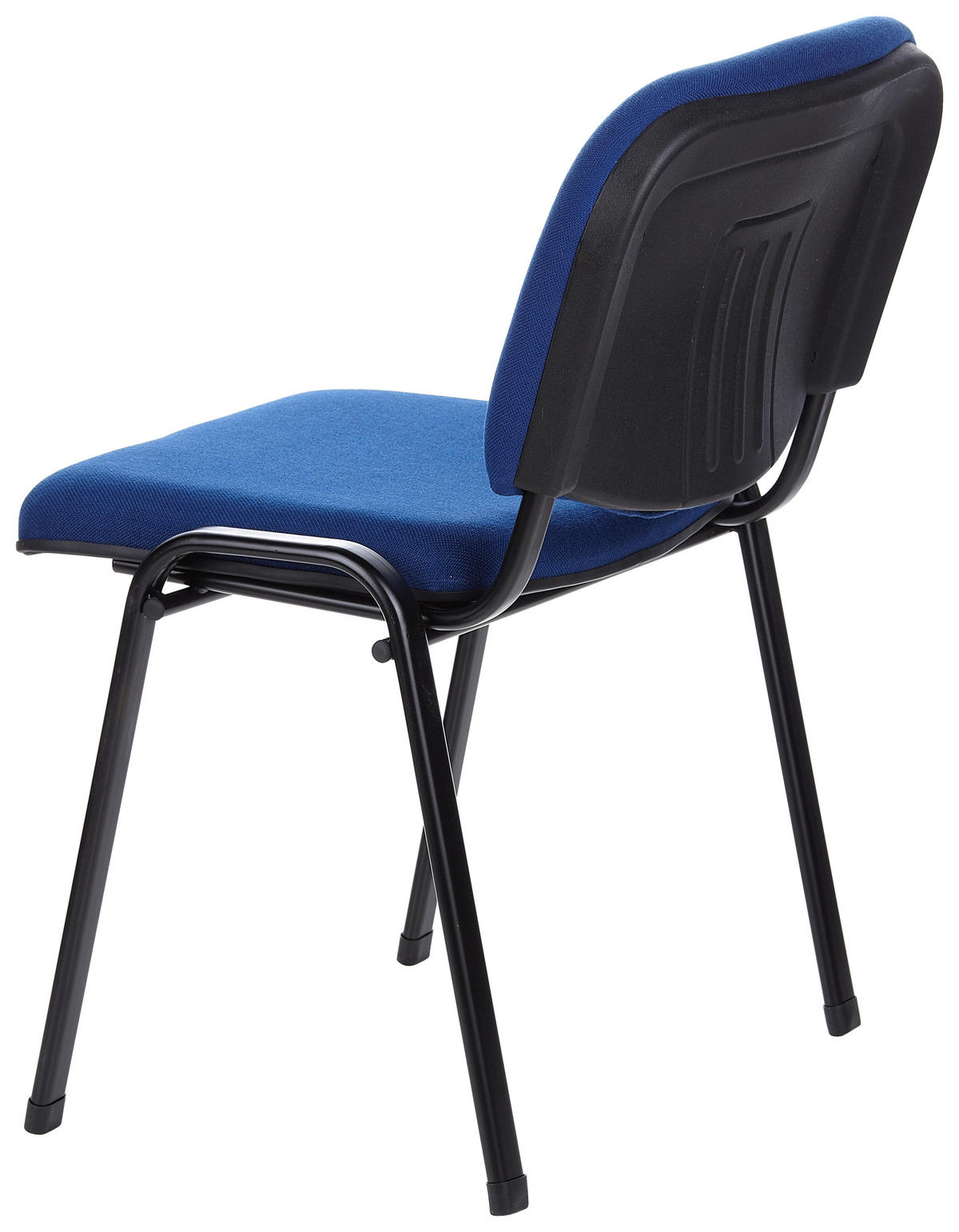 SADA KONFERENČNÍCH ŽIDLÍ 4 ks - modrá/černá, Basics, kov/textil (58/84/48cm) - MID.YOU