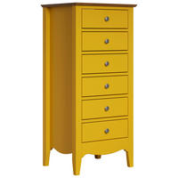 KOMMODE  in 50/110/42 cm  - Dunkelbraun/Gelb, LIFESTYLE, Holz/Holzwerkstoff (50/110/42cm)