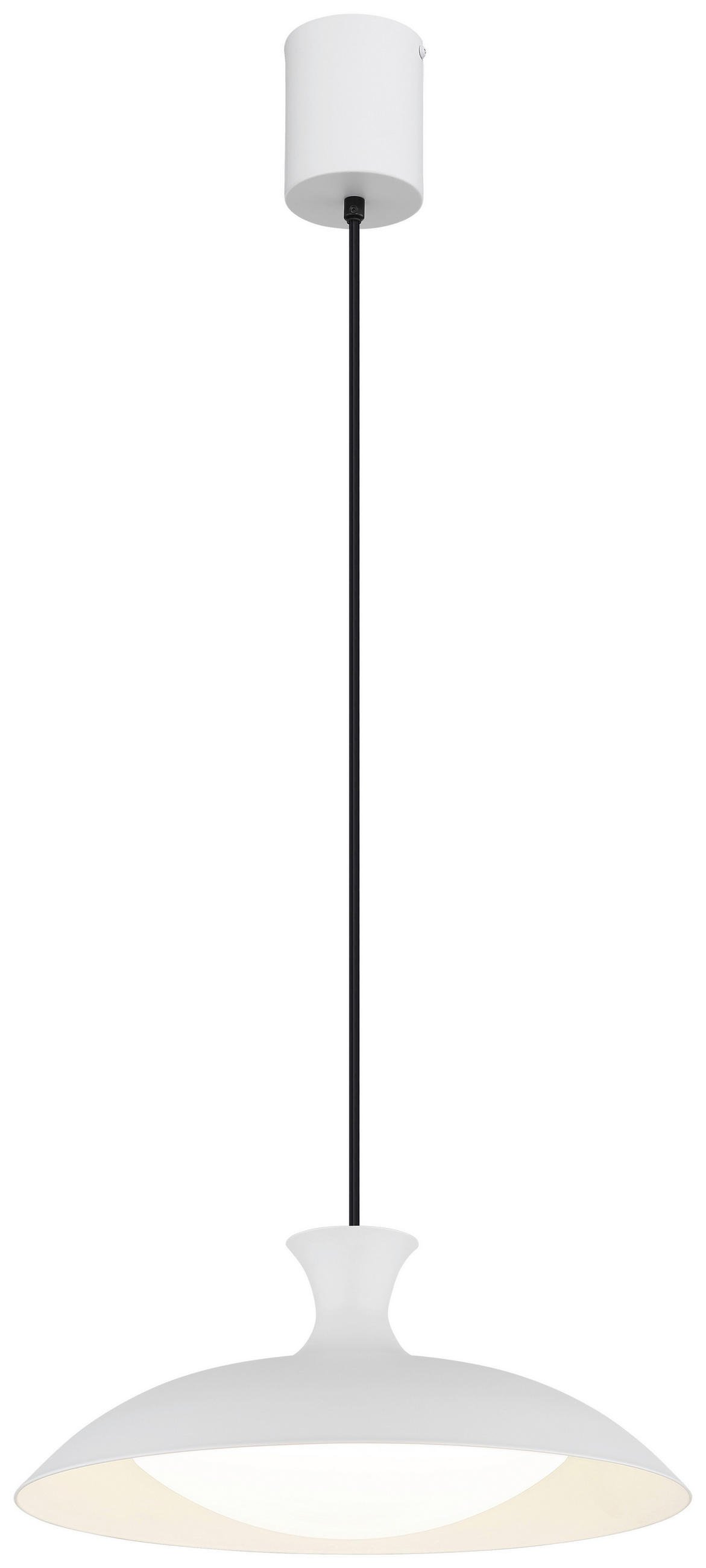 LED-HÄNGELEUCHTE 40/150 cm   - Opal/Weiß, Trend, Kunststoff/Metall (40/150cm) - Collet's Monde