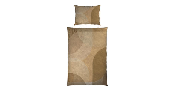 BETTWÄSCHE TANJA Satin 140/200 cm  - Taupe, Design, Textil (140/200cm) - Novel